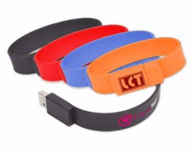 Branded Flash Drive Bracelets